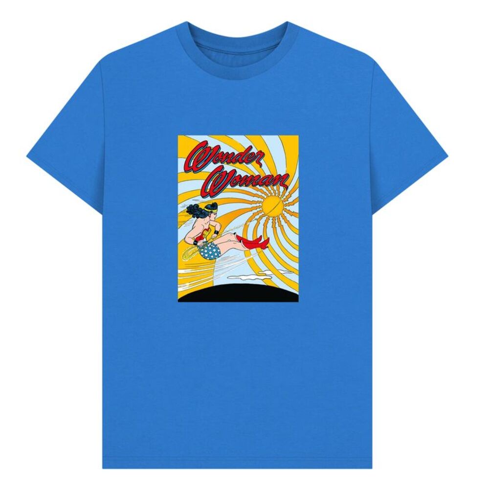 Wonder Woman Unisex Adult Flying T-Shirt / Royal Blue